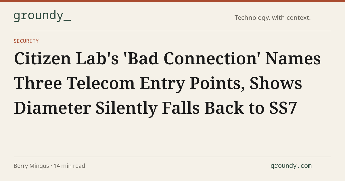 Bad Connection Rwm Citizen Lab's 'Bad Connection' Names Three Telecom Entry Points, Shows ...