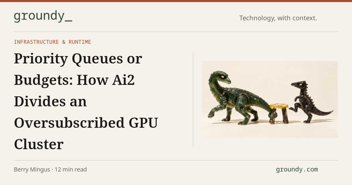 Priority Queues or Budgets: How Ai2 Divides an Oversubscribed GPU ...